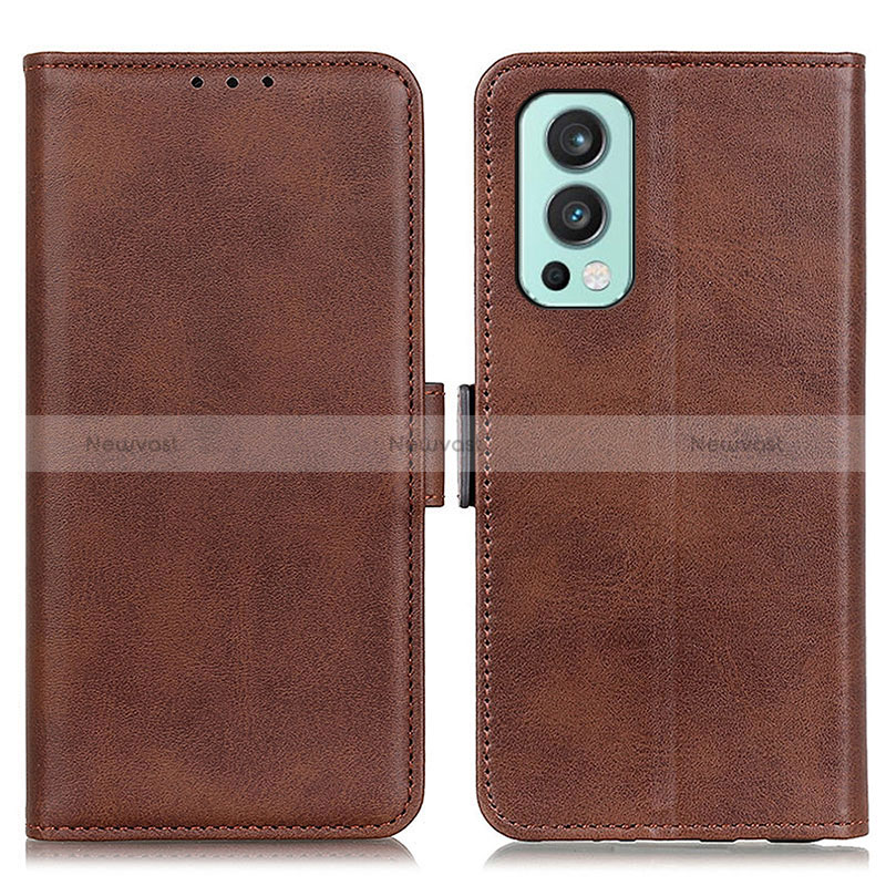 Leather Case Stands Flip Cover Holder M15L for OnePlus Nord 2 5G