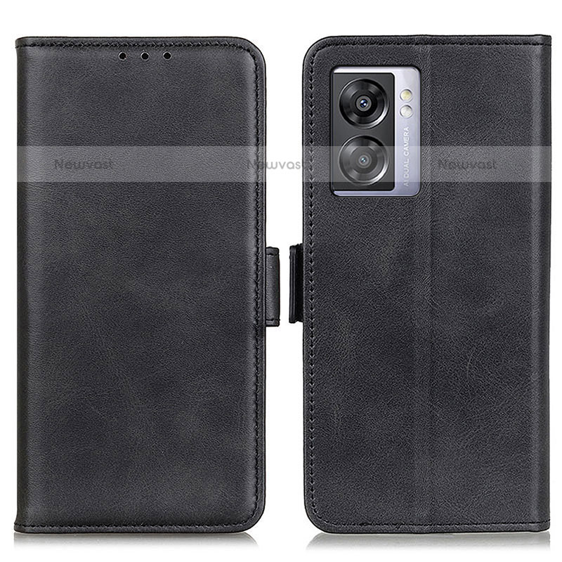 Leather Case Stands Flip Cover Holder M15L for OnePlus Nord N300 5G Black