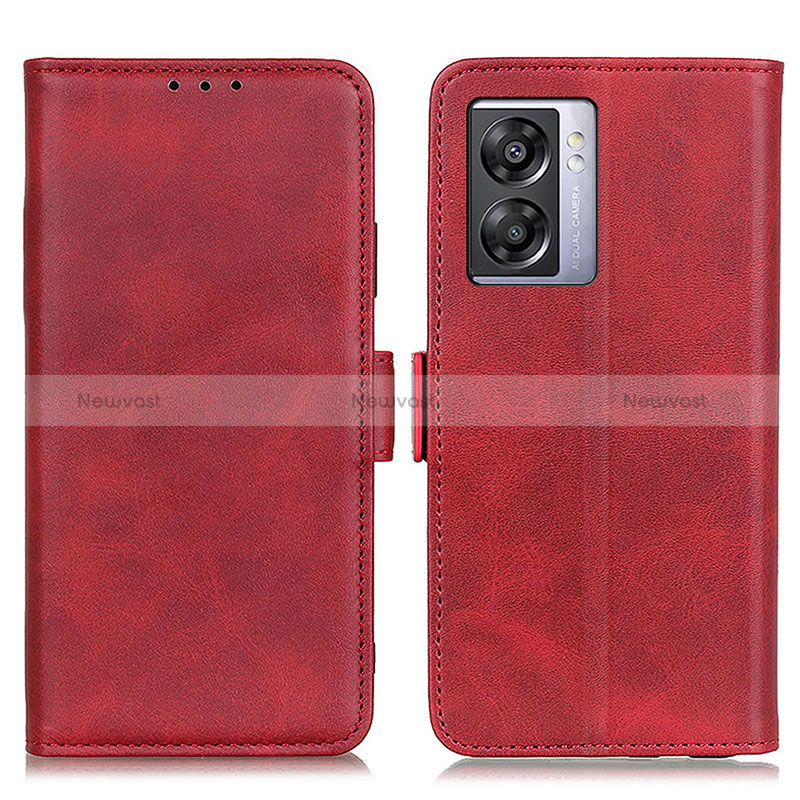 Leather Case Stands Flip Cover Holder M15L for Oppo A77 5G