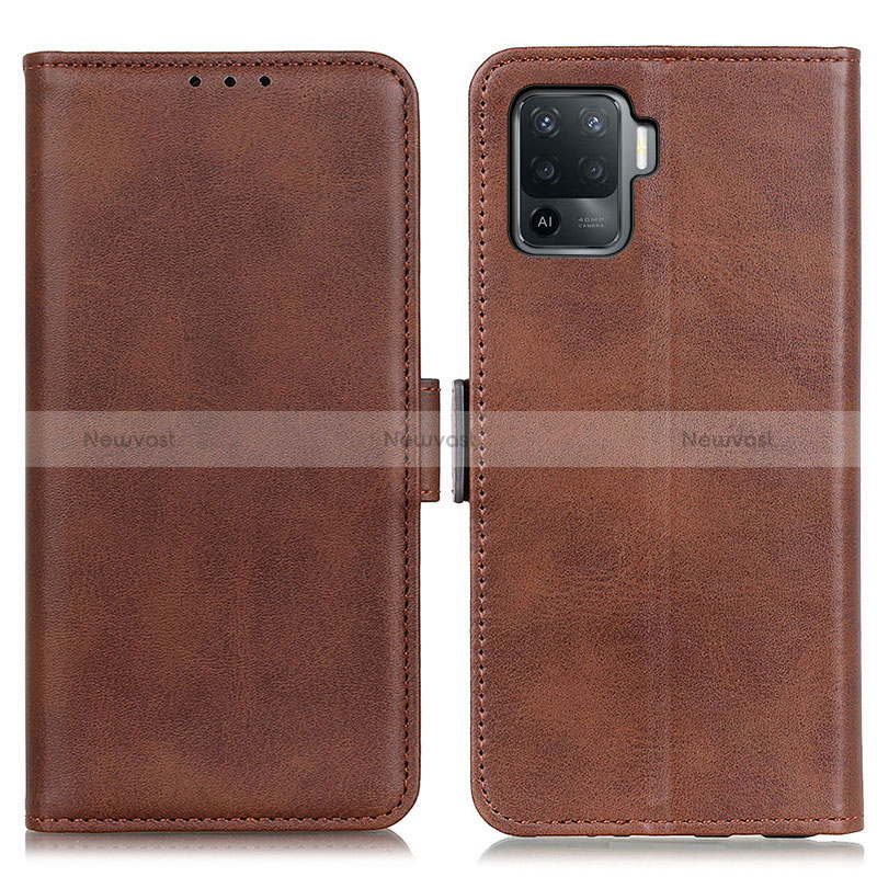 Leather Case Stands Flip Cover Holder M15L for Oppo Reno5 F