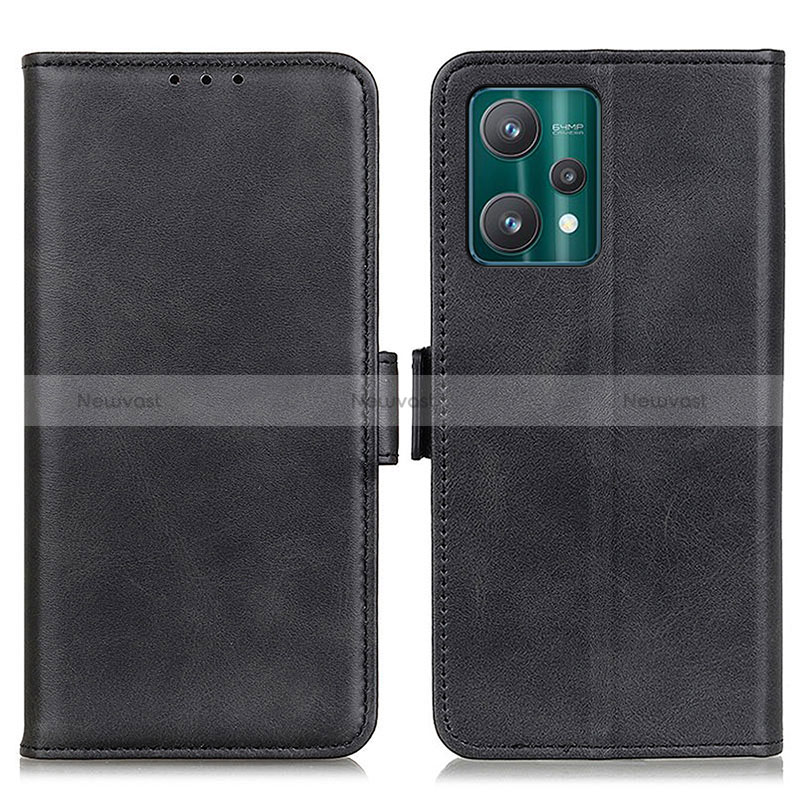 Leather Case Stands Flip Cover Holder M15L for Realme 9 4G Black