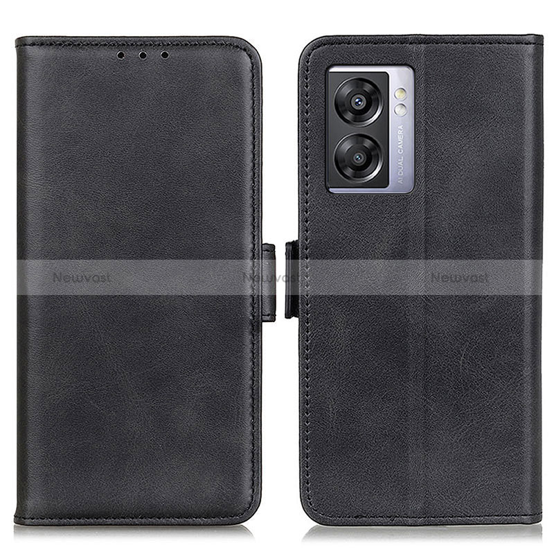 Leather Case Stands Flip Cover Holder M15L for Realme V23 5G Black