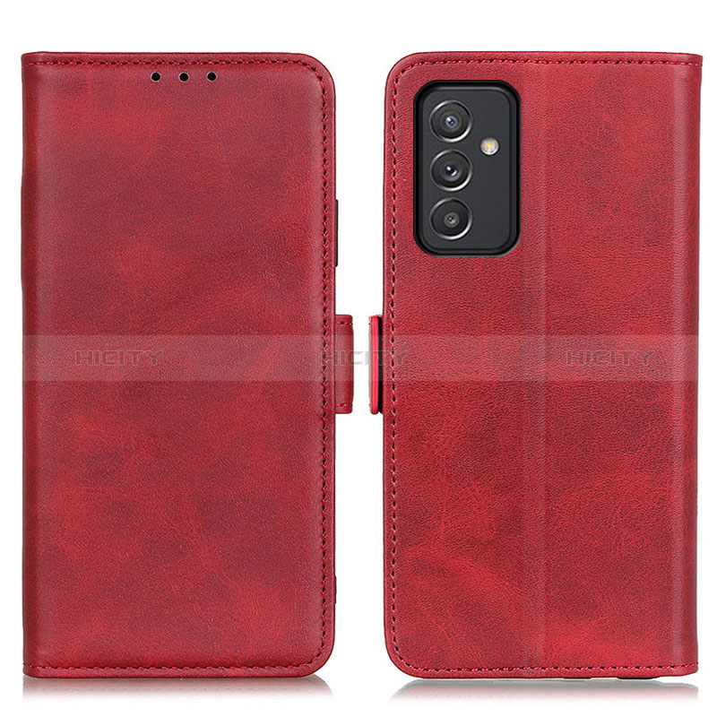 Leather Case Stands Flip Cover Holder M15L for Samsung Galaxy A82 5G Red