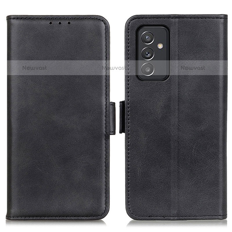 Leather Case Stands Flip Cover Holder M15L for Samsung Galaxy Quantum2 5G Black