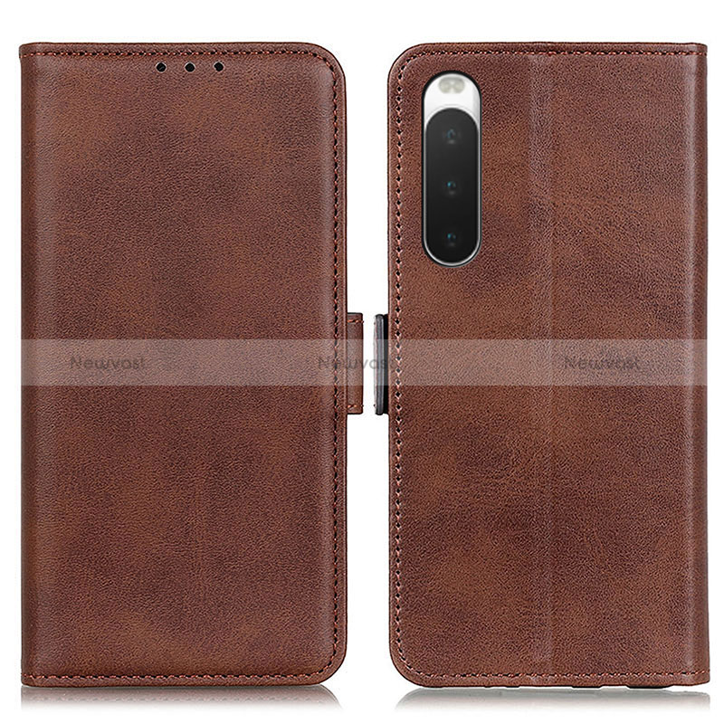 Leather Case Stands Flip Cover Holder M15L for Sony Xperia 10 IV SO-52C