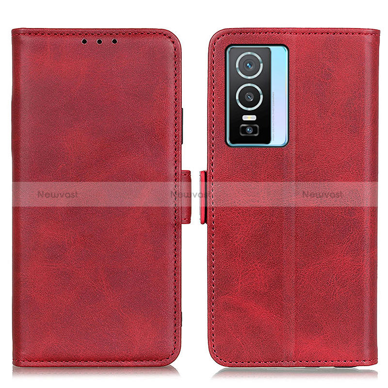 Leather Case Stands Flip Cover Holder M15L for Vivo Y74s 5G