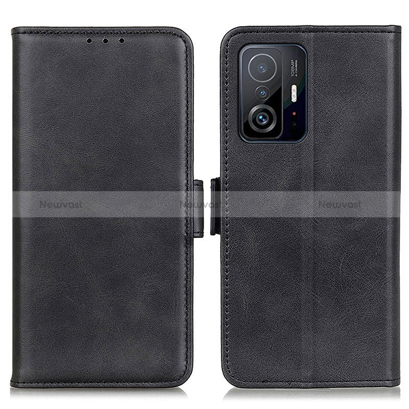 Leather Case Stands Flip Cover Holder M15L for Xiaomi Mi 11T Pro 5G Black