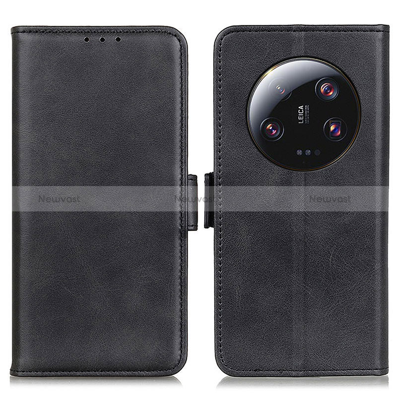 Leather Case Stands Flip Cover Holder M15L for Xiaomi Mi 13 Ultra 5G Black