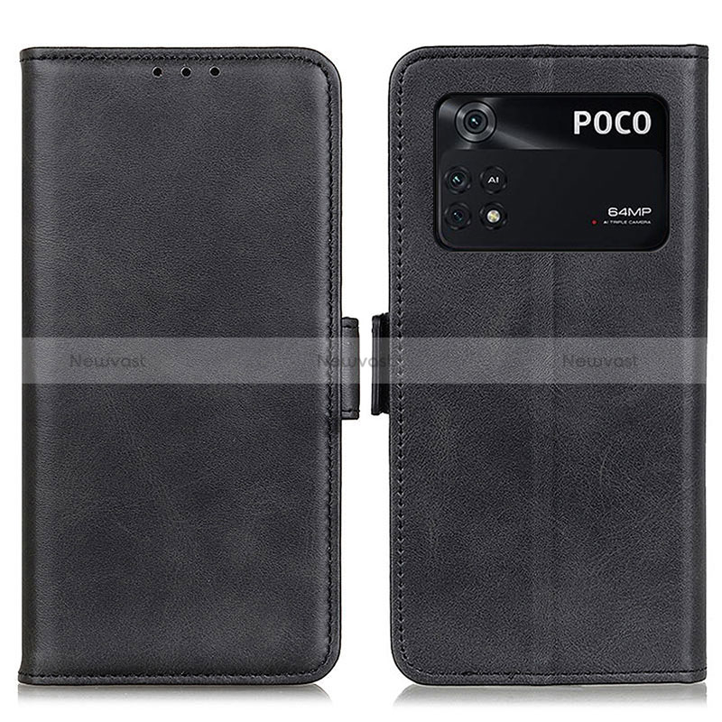 Leather Case Stands Flip Cover Holder M15L for Xiaomi Poco M4 Pro 4G