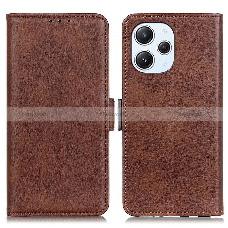 Leather Case Stands Flip Cover Holder M15L for Xiaomi Redmi 12 4G