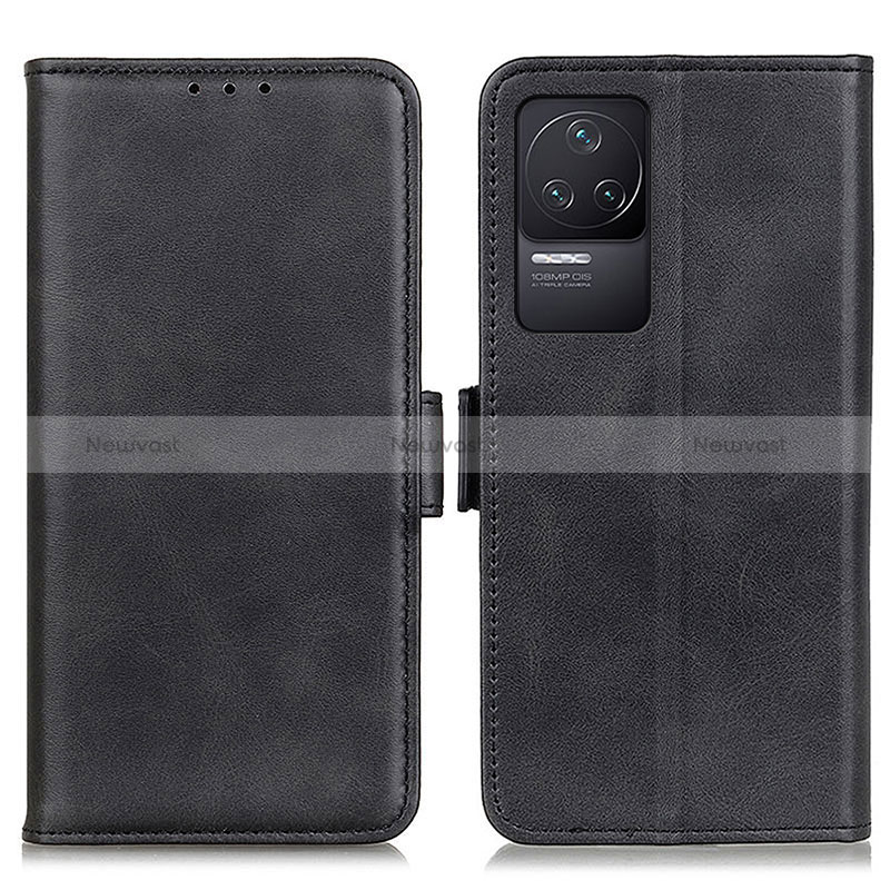 Leather Case Stands Flip Cover Holder M15L for Xiaomi Redmi K50 5G Black