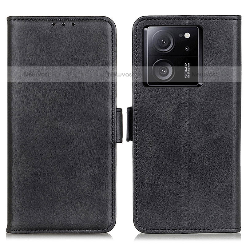 Leather Case Stands Flip Cover Holder M15L for Xiaomi Redmi K60 Ultra 5G Black