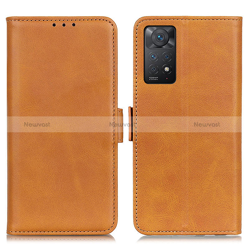 Leather Case Stands Flip Cover Holder M15L for Xiaomi Redmi Note 11 Pro 4G