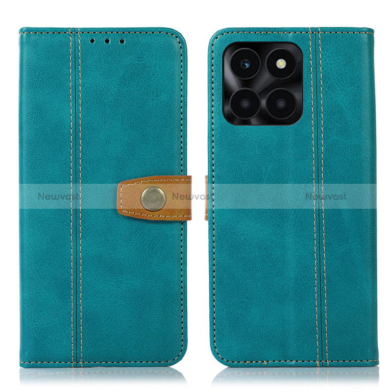 Leather Case Stands Flip Cover Holder M16L for Huawei Honor X8b Green