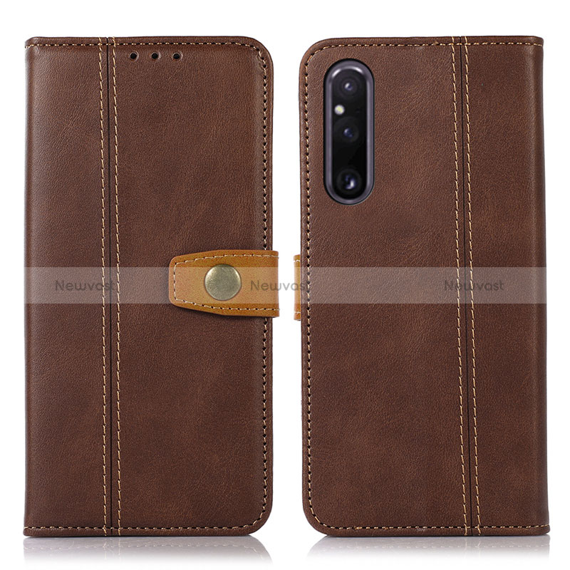 Leather Case Stands Flip Cover Holder M16L for Sony Xperia 1 V