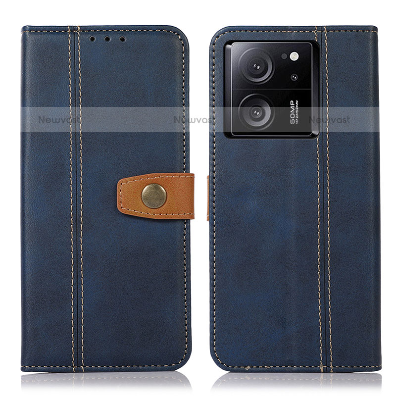 Leather Case Stands Flip Cover Holder M16L for Xiaomi Redmi K60 Ultra 5G Blue