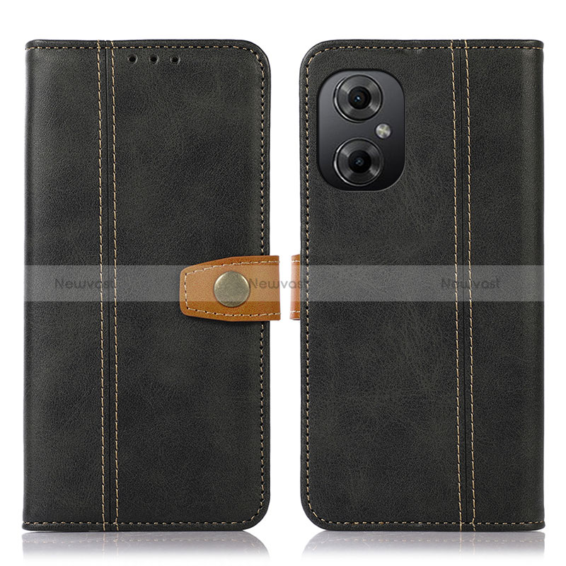 Leather Case Stands Flip Cover Holder M16L for Xiaomi Redmi Note 12R Pro 5G Black