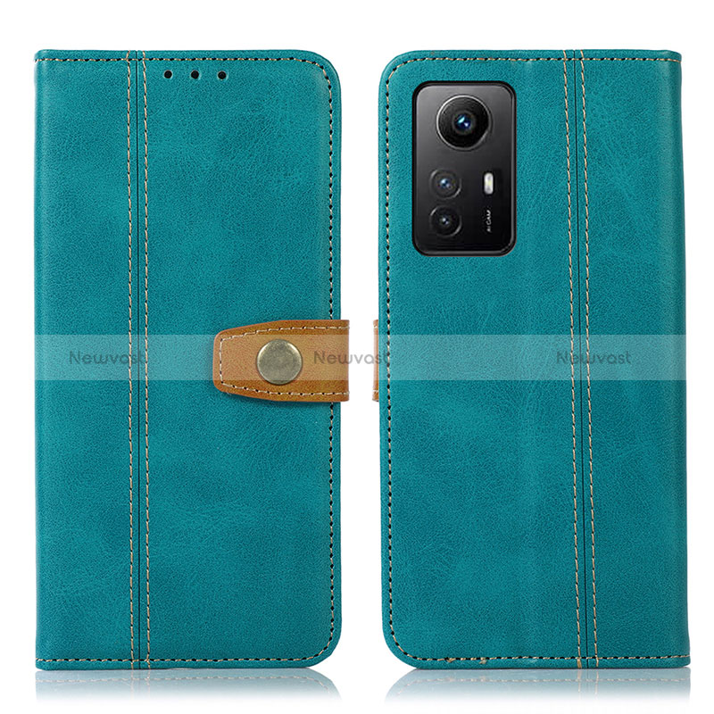 Leather Case Stands Flip Cover Holder M16L for Xiaomi Redmi Note 12S Green