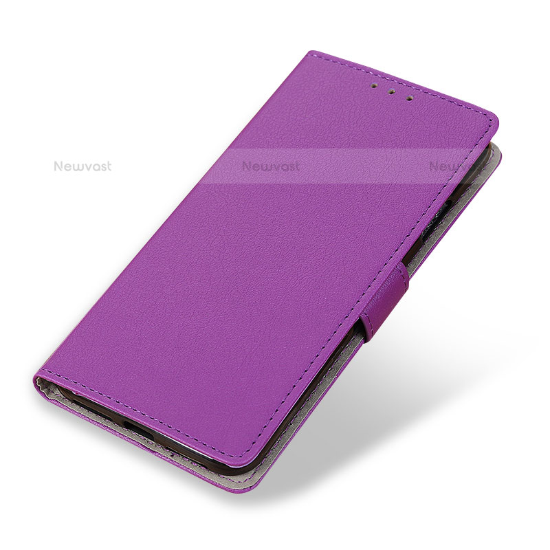 Leather Case Stands Flip Cover Holder M21L for Samsung Galaxy S22 Ultra 5G Purple