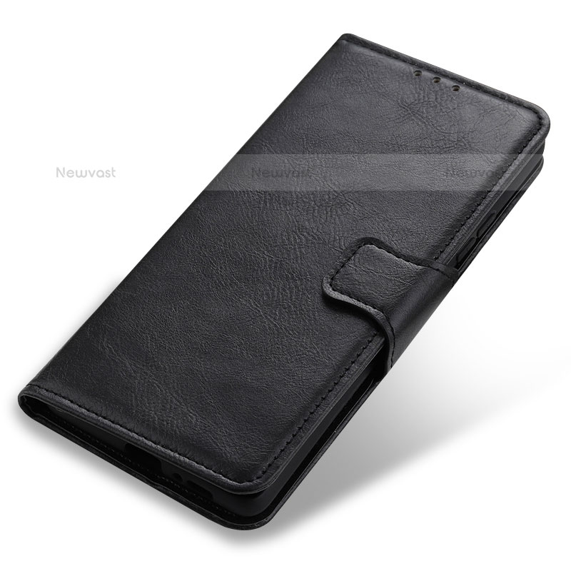 Leather Case Stands Flip Cover Holder M23L for Samsung Galaxy S21 FE 5G Black