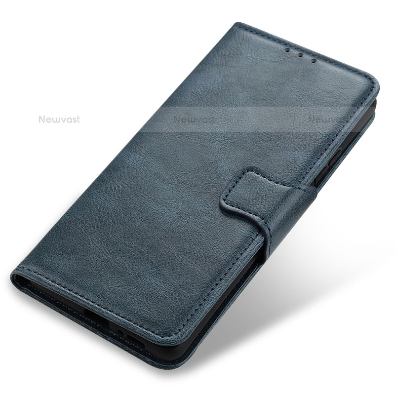 Leather Case Stands Flip Cover Holder M23L for Samsung Galaxy S21 Plus 5G Blue