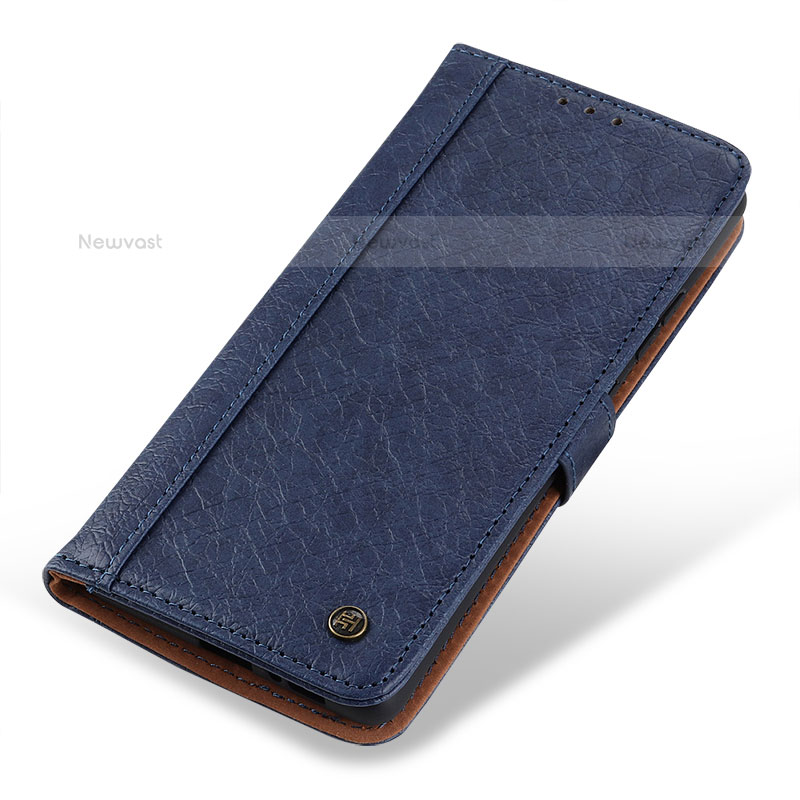 Leather Case Stands Flip Cover Holder M24L for Samsung Galaxy S21 5G Blue