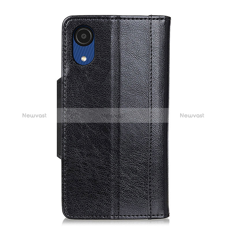 Leather Case Stands Flip Cover Holder ML1 for Samsung Galaxy A03 Core