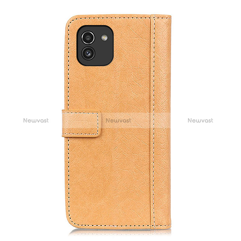 Leather Case Stands Flip Cover Holder ML10 for Samsung Galaxy A03