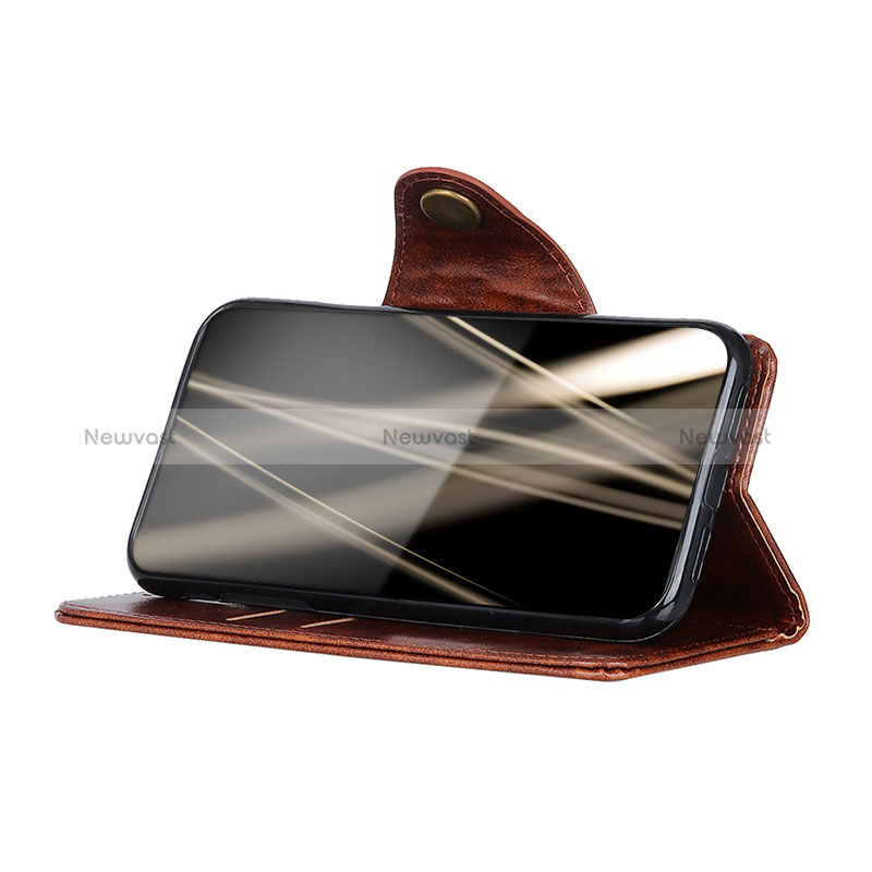 Leather Case Stands Flip Cover Holder ML12 for Huawei Enjoy 50 Pro