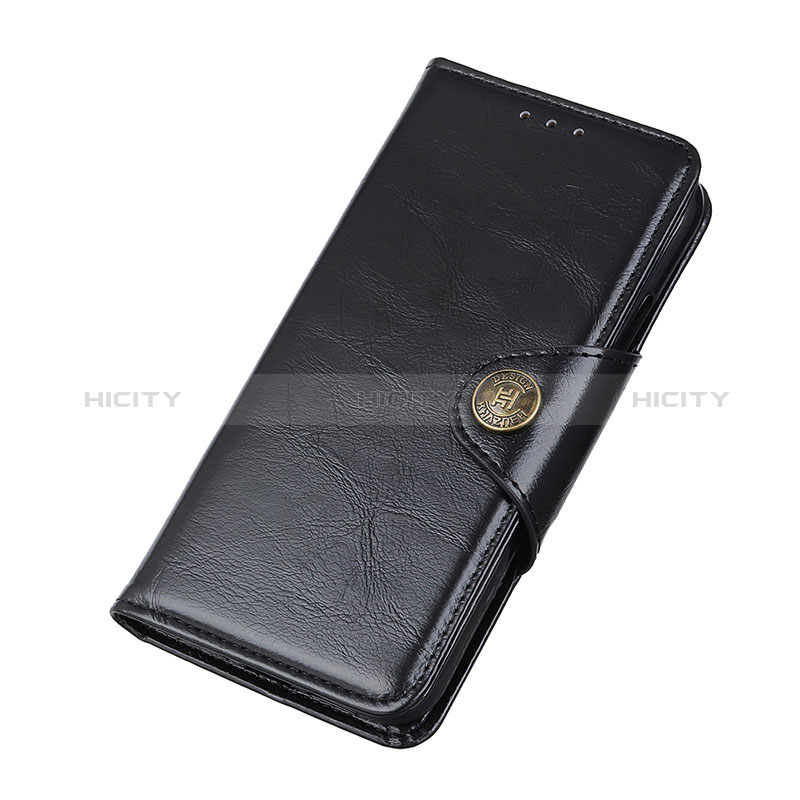 Leather Case Stands Flip Cover Holder ML12 for Samsung Galaxy A73 5G Black