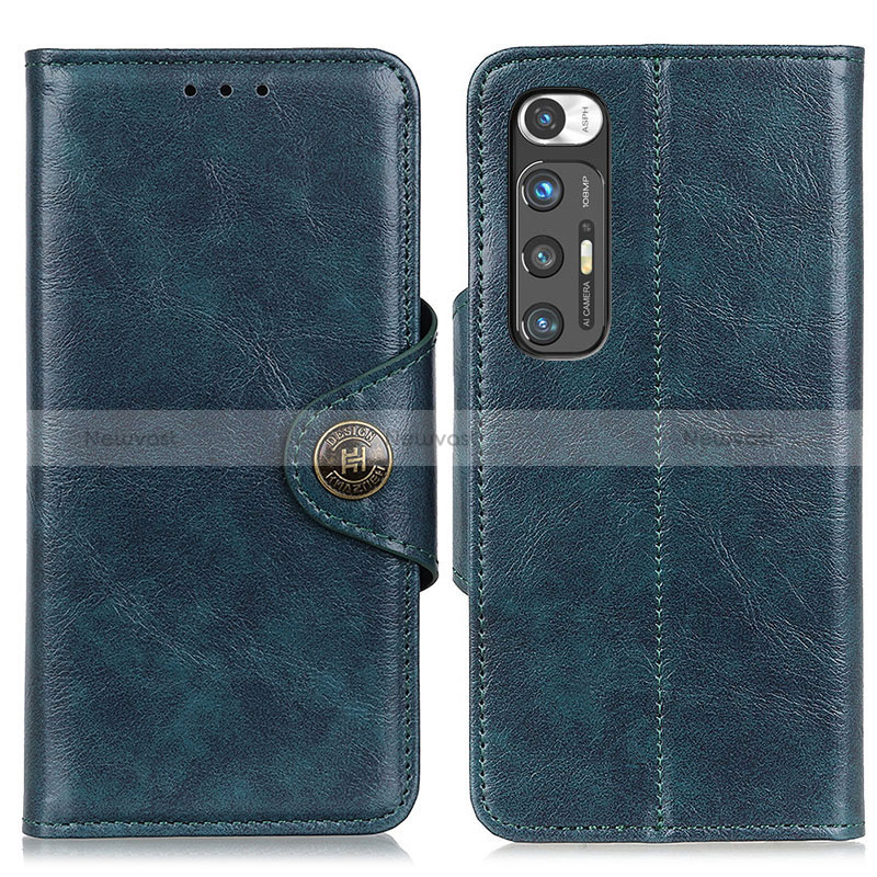 Leather Case Stands Flip Cover Holder ML12 for Xiaomi Mi 10S 5G Blue