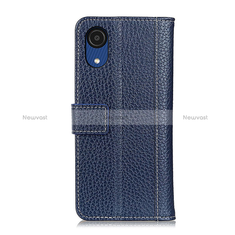 Leather Case Stands Flip Cover Holder ML14 for Samsung Galaxy A03 Core