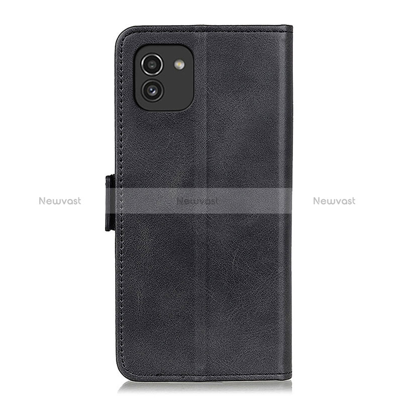 Leather Case Stands Flip Cover Holder ML15 for Samsung Galaxy A03