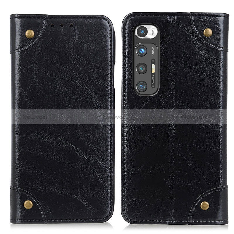 Leather Case Stands Flip Cover Holder ML4 for Xiaomi Mi 10S 5G Black