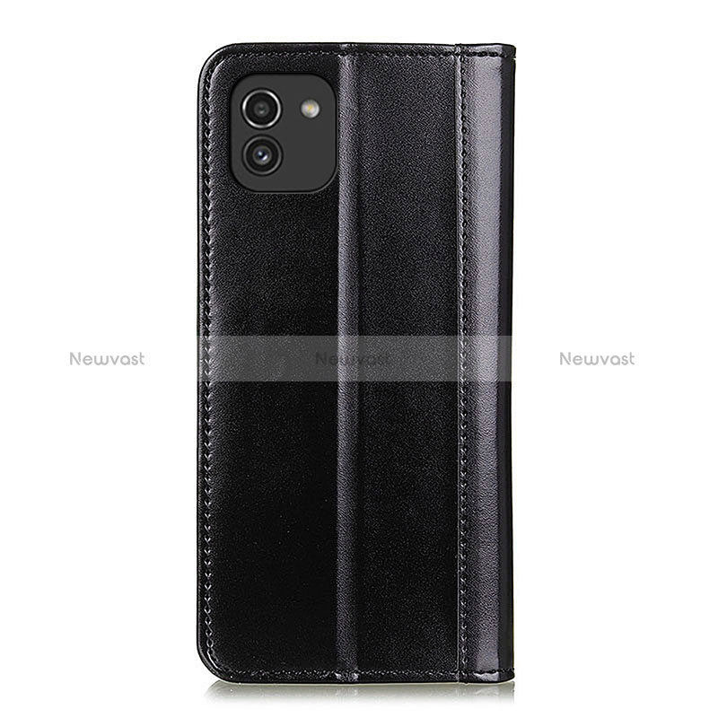 Leather Case Stands Flip Cover Holder ML5 for Samsung Galaxy A03