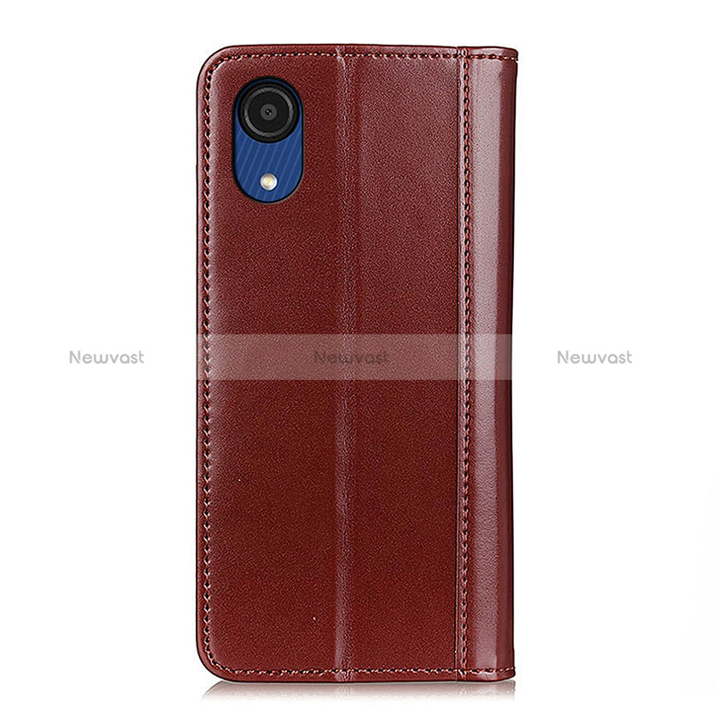 Leather Case Stands Flip Cover Holder ML5 for Samsung Galaxy A03 Core