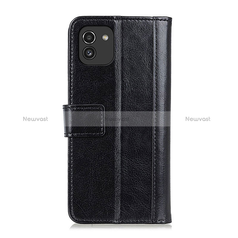 Leather Case Stands Flip Cover Holder ML6 for Samsung Galaxy A03