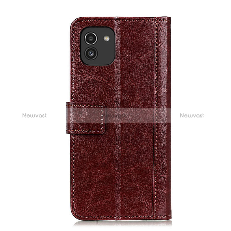 Leather Case Stands Flip Cover Holder ML6 for Samsung Galaxy A03