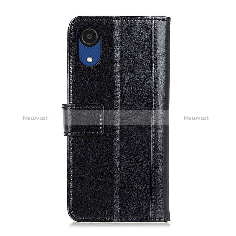 Leather Case Stands Flip Cover Holder ML6 for Samsung Galaxy A03 Core