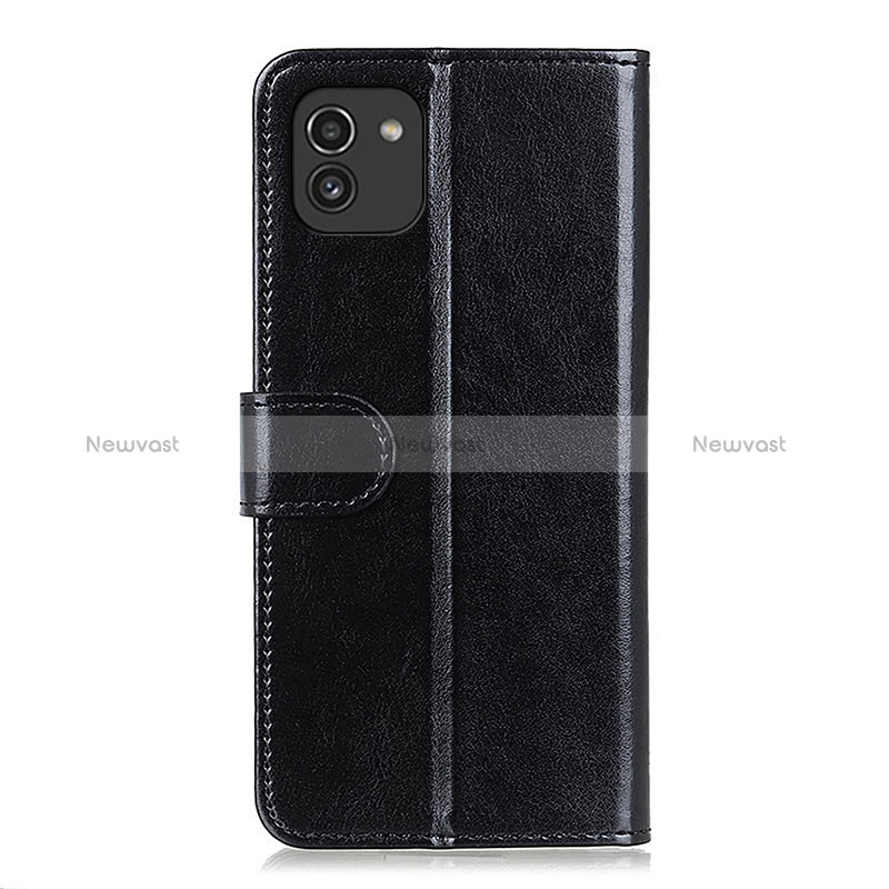 Leather Case Stands Flip Cover Holder ML7 for Samsung Galaxy A03