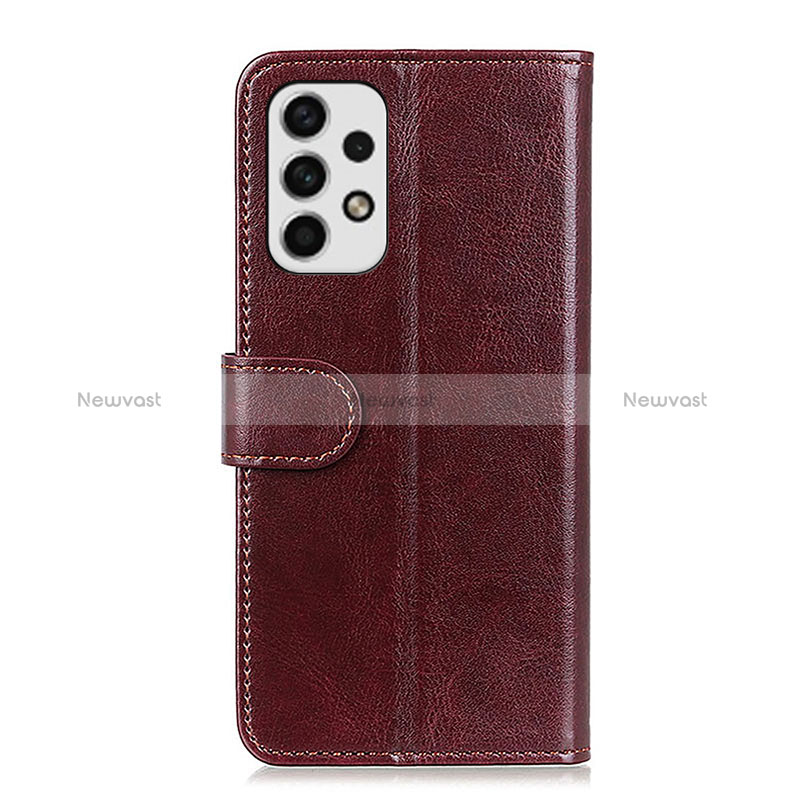 Leather Case Stands Flip Cover Holder ML7 for Samsung Galaxy A23 4G