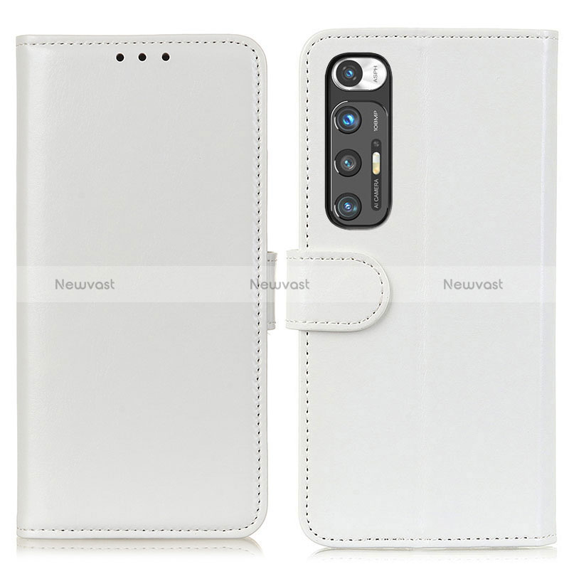 Leather Case Stands Flip Cover Holder ML7 for Xiaomi Mi 10S 5G White