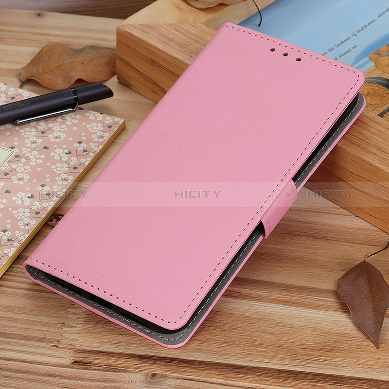 Leather Case Stands Flip Cover Holder ML8 for Samsung Galaxy A73 5G Pink