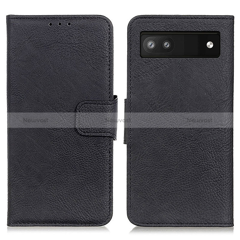 Leather Case Stands Flip Cover Holder N01P for Google Pixel 7a 5G