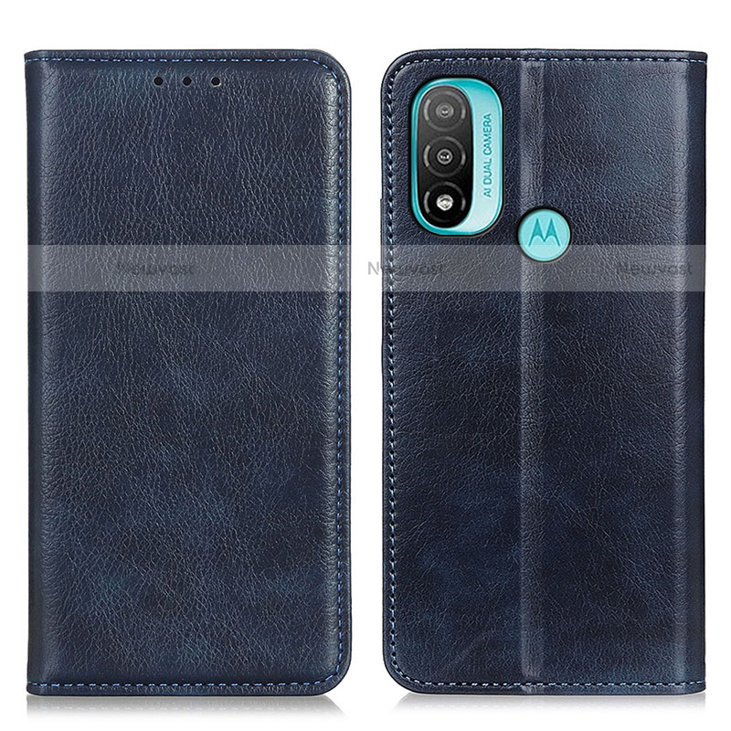 Leather Case Stands Flip Cover Holder N01P for Motorola Moto E40