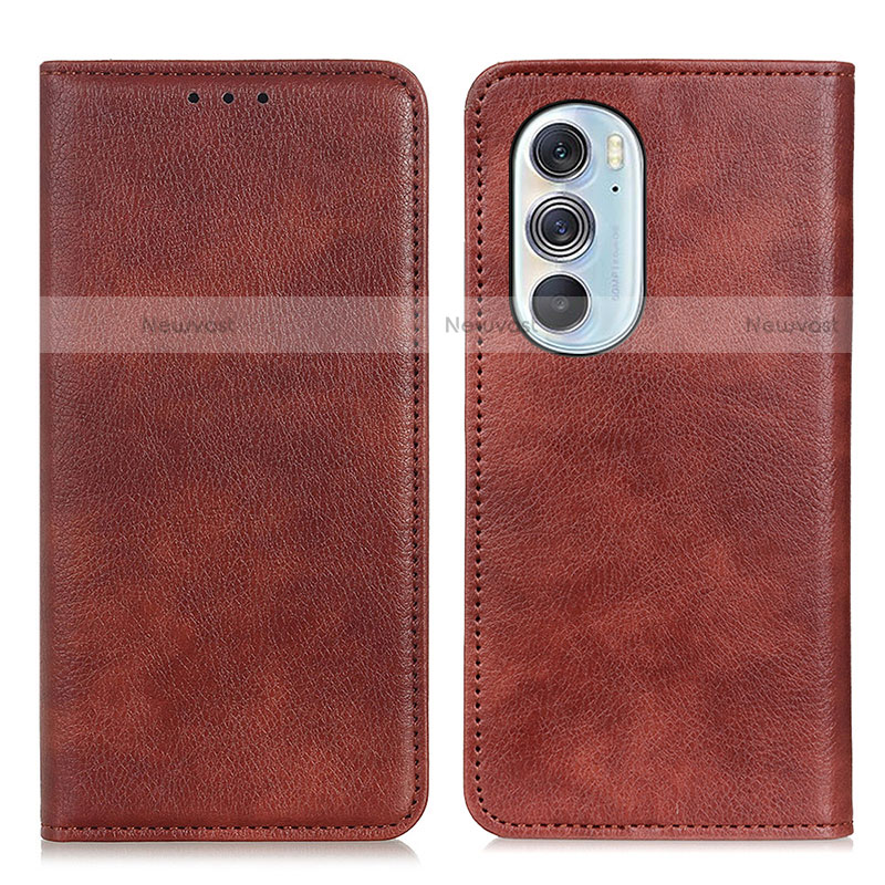 Leather Case Stands Flip Cover Holder N01P for Motorola Moto Edge 30 Pro 5G