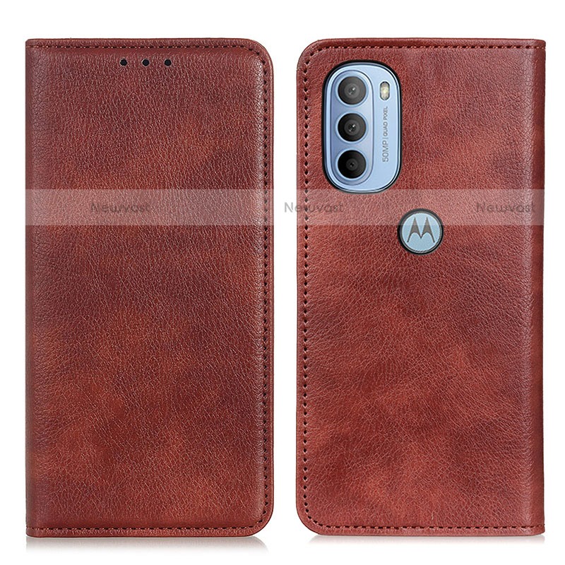 Leather Case Stands Flip Cover Holder N01P for Motorola Moto G31