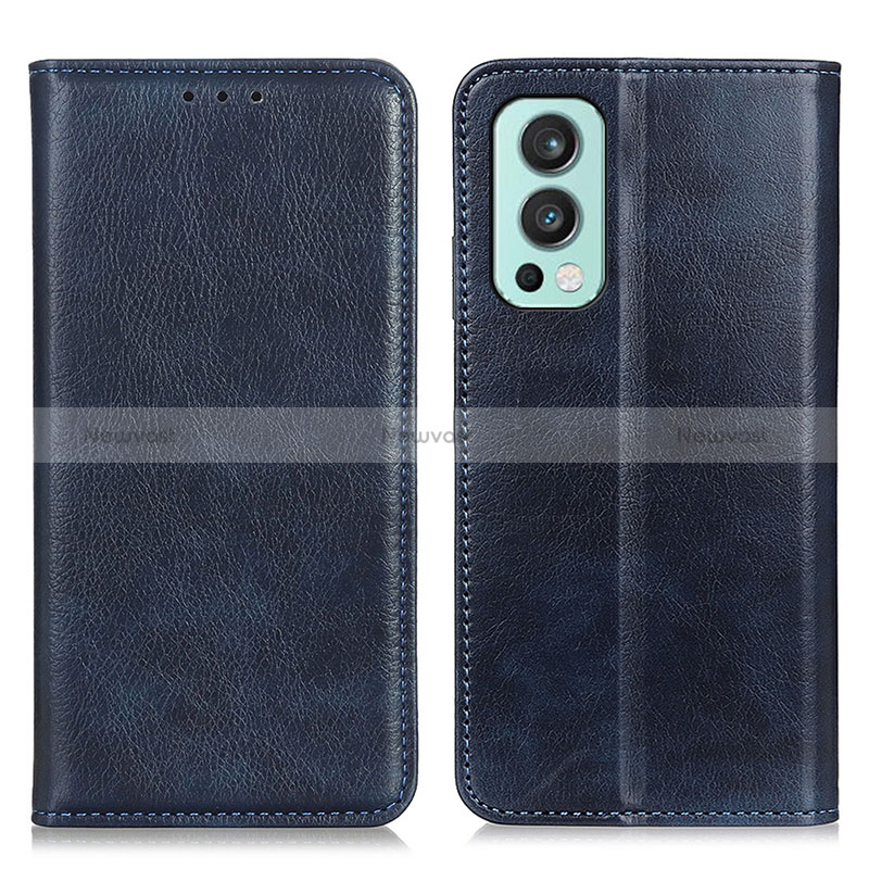 Leather Case Stands Flip Cover Holder N01P for OnePlus Nord 2 5G