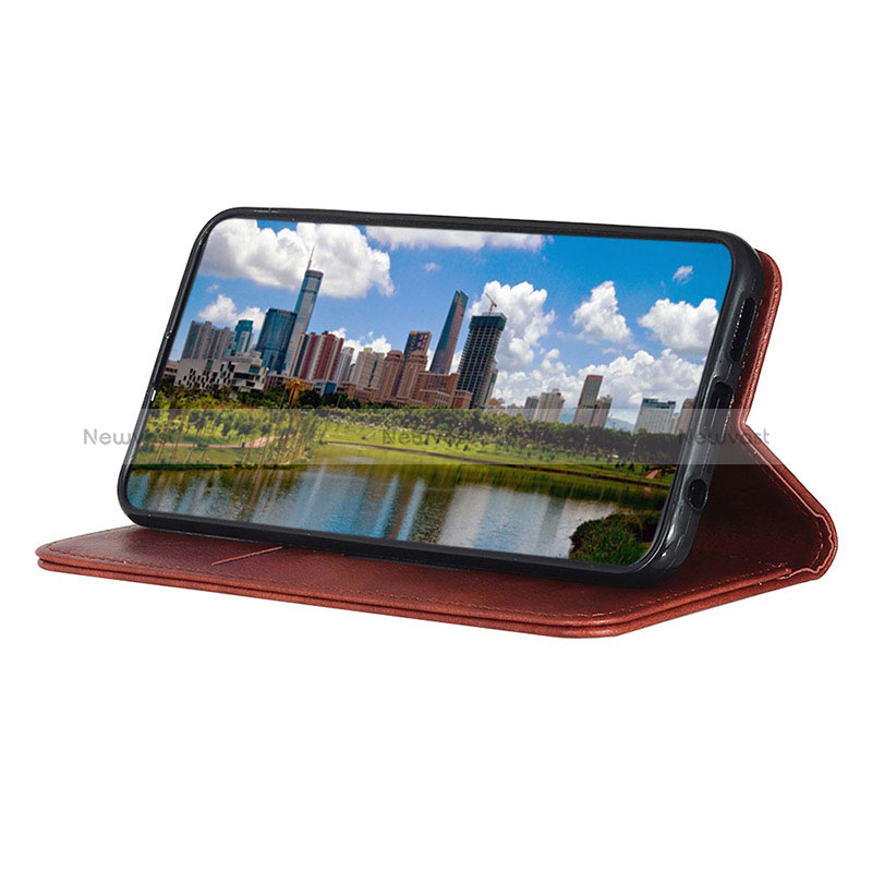 Leather Case Stands Flip Cover Holder N01P for Oppo Reno5 A