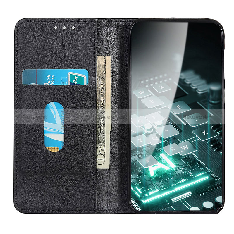 Leather Case Stands Flip Cover Holder N01P for Samsung Galaxy A03 Core